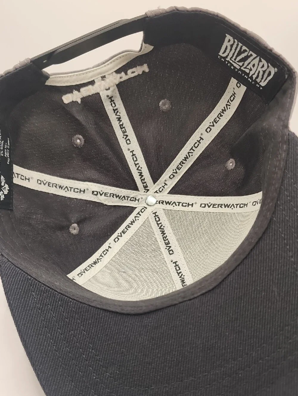 Gray and Black Logo Snapback Hat